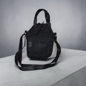 ALO Yoga Black Mesh Crossbody Bag